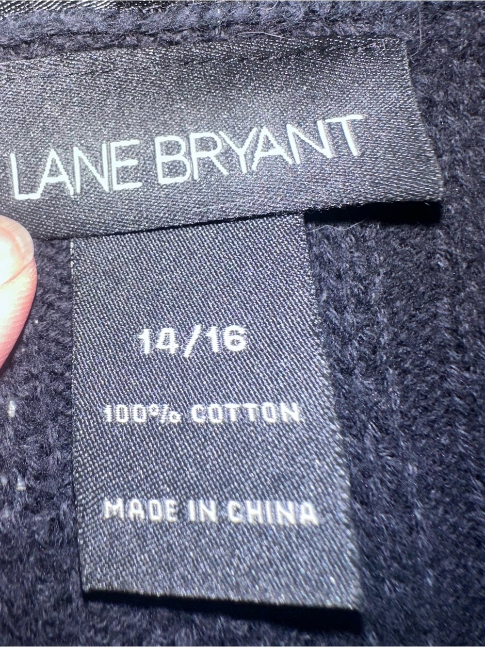 Lane Bryant Black Short-Sleeve Ribbed Cardigan - Picture 3 of 3
